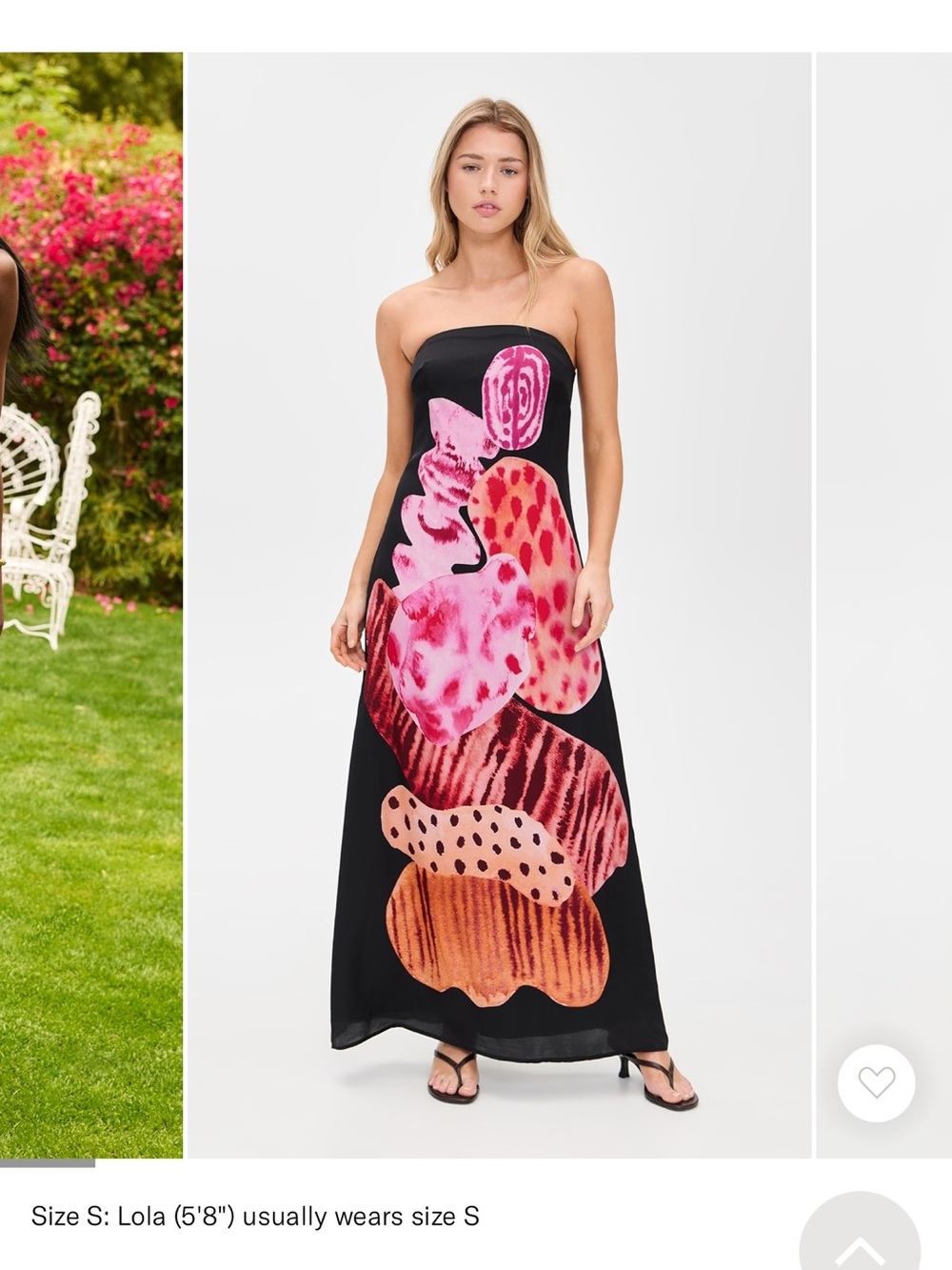 Kora maxi dress black floral pattern - the wolf gang